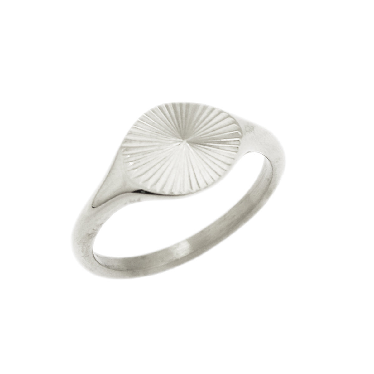 Diamond-Cut Signet Ring