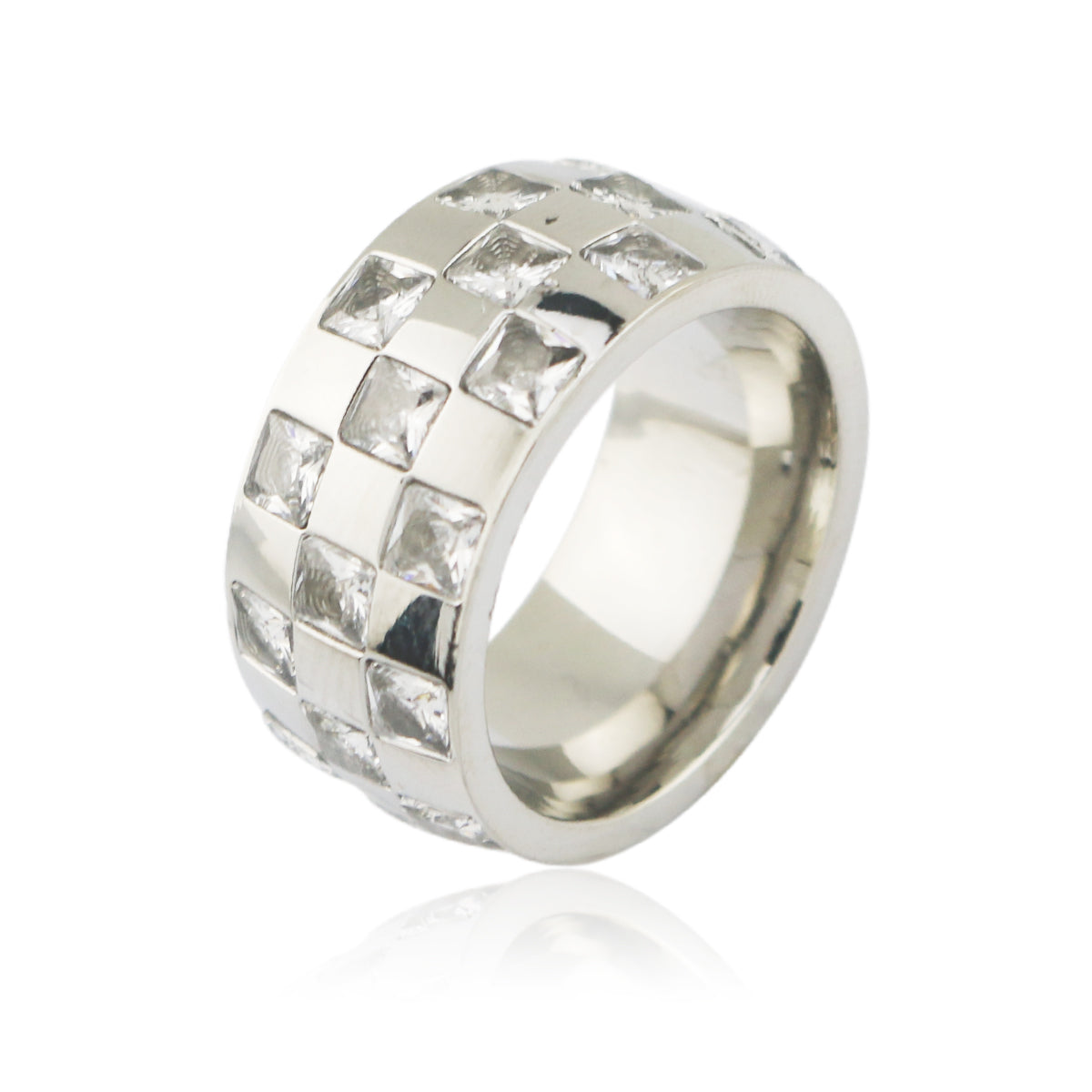 Asher Checkered Ring