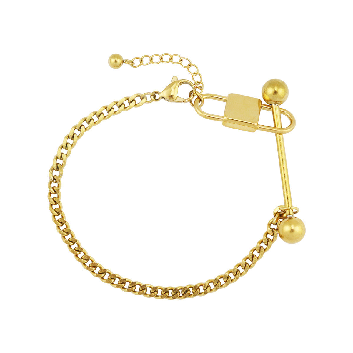 Brett Bar Lock Bracelet
