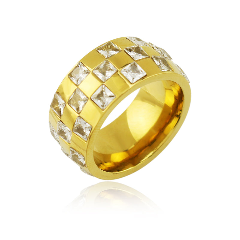 Asher Checkered Ring