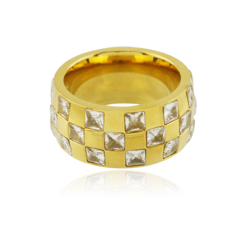 Asher Checkered Ring