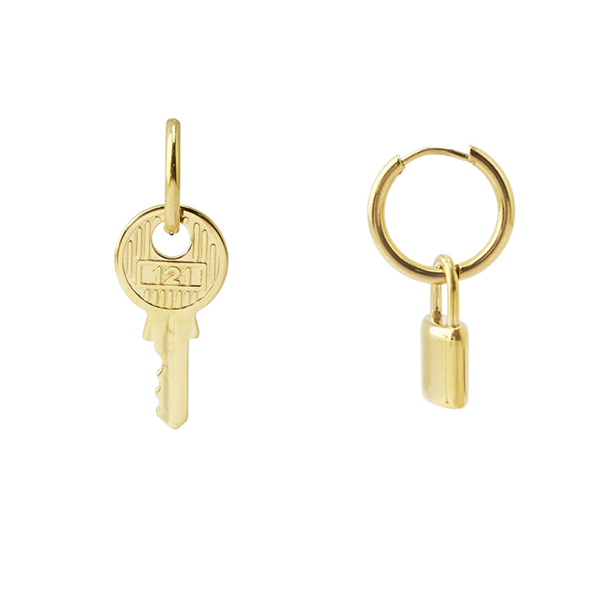 Lock It Earrings