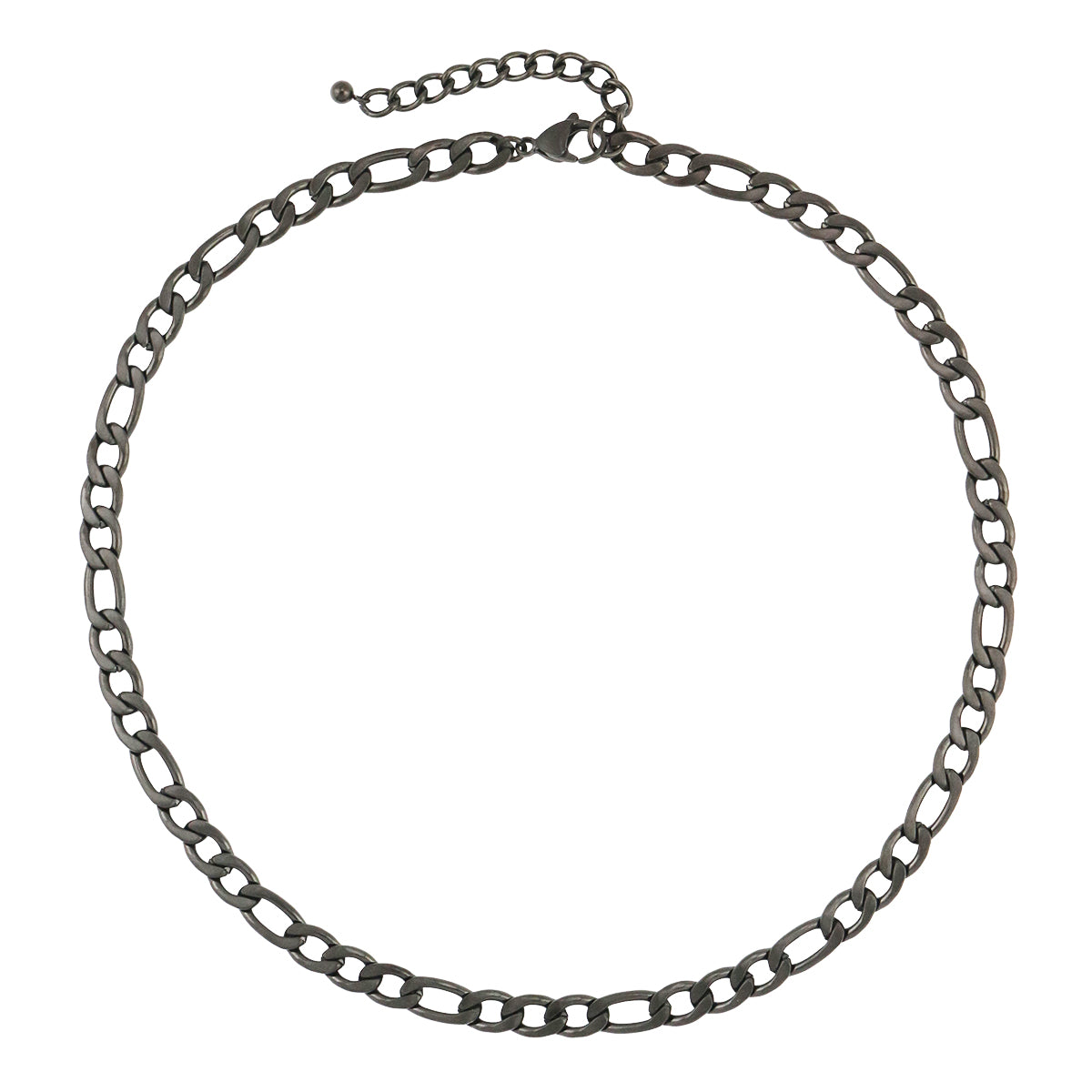 Figaro Link Stainless Steel Necklace