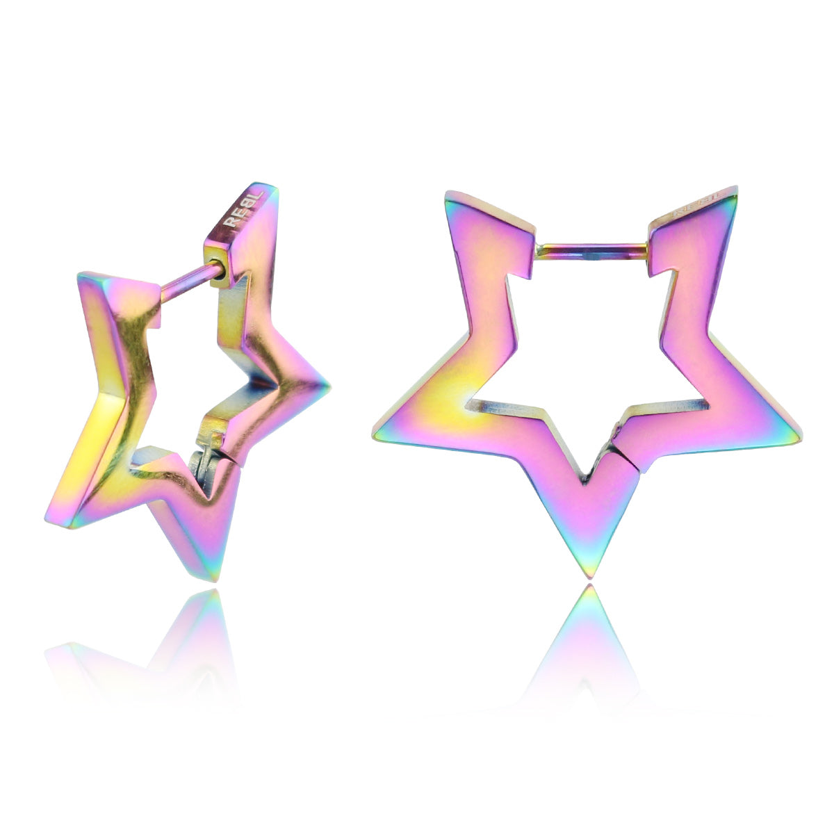 Stainless Steel Star-Shaped Earring