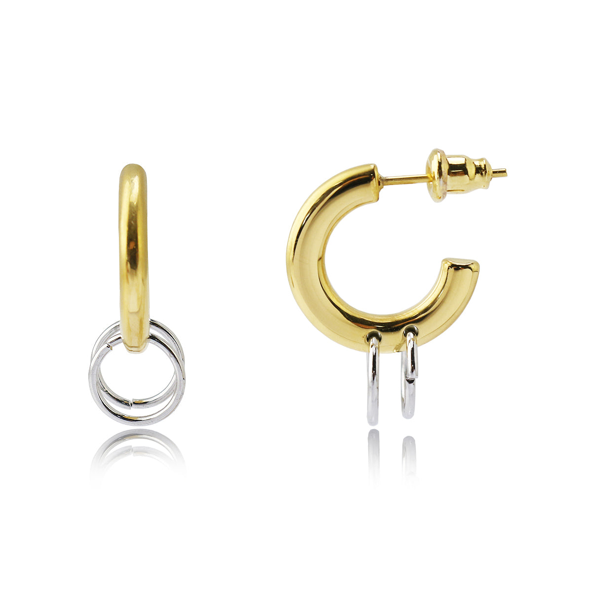 Kurk Two Tone Earrings