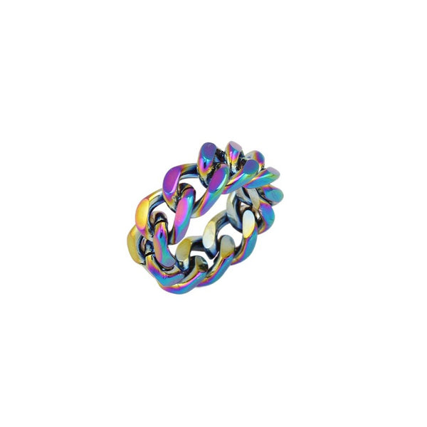SADIE Rainbow Link Chain Ring