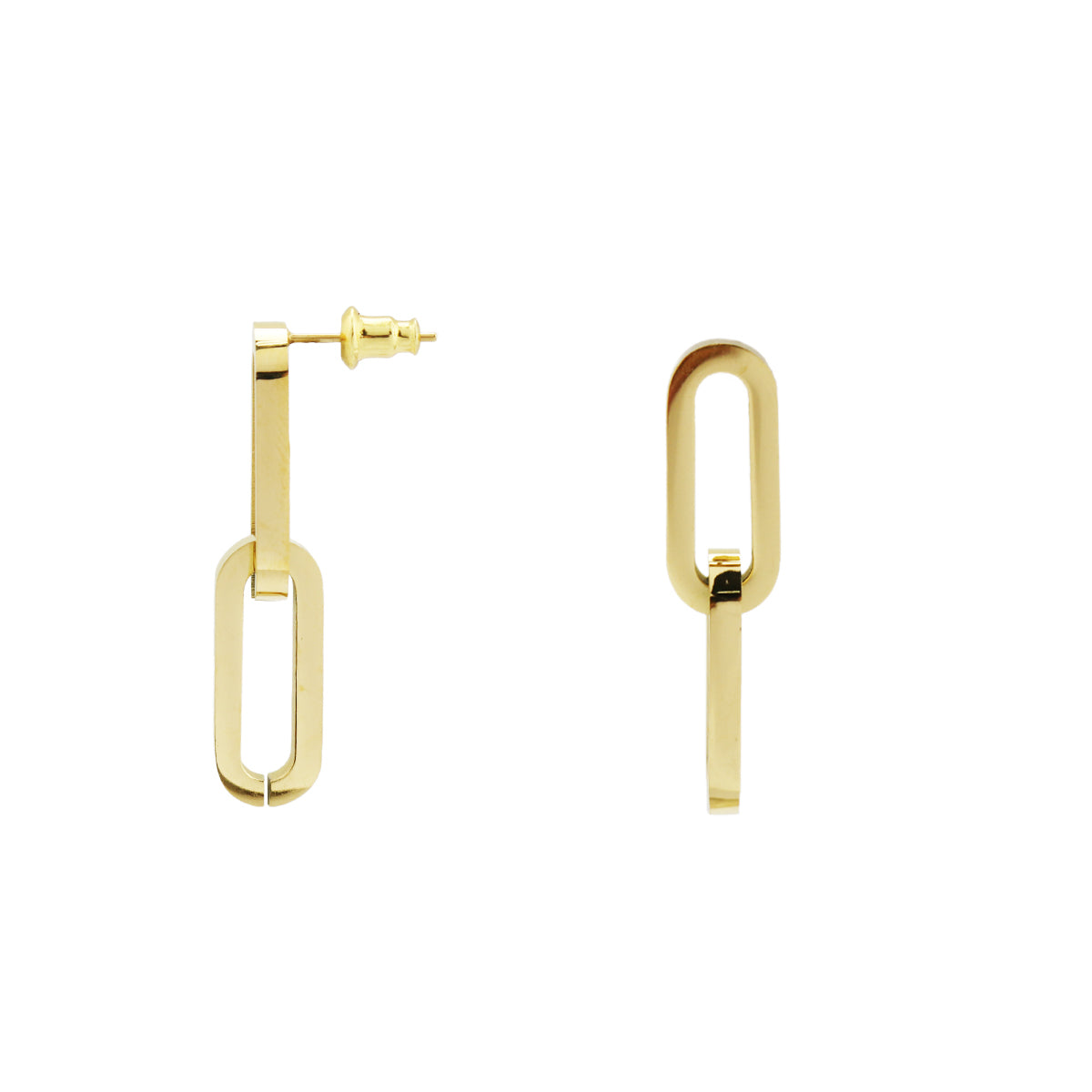 ROW Paper Clip Chain Link Earrings