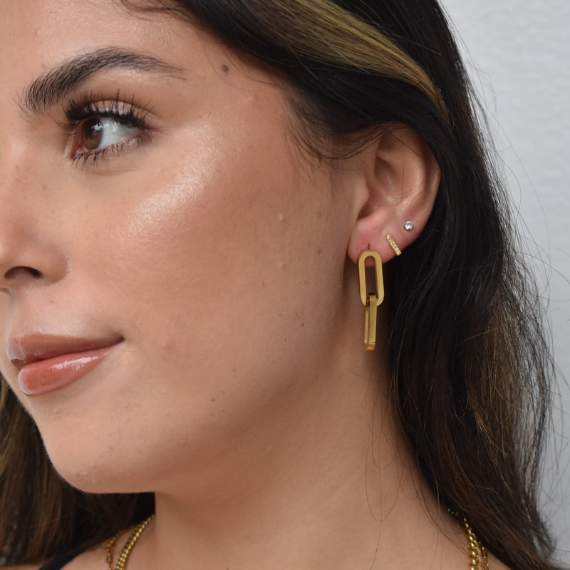 ROW Paper Clip Chain Link Earrings