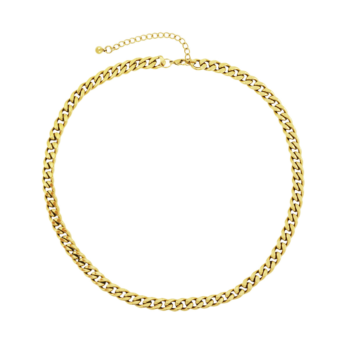 18k Gold-Plated Stainless Steel Chain Necklace