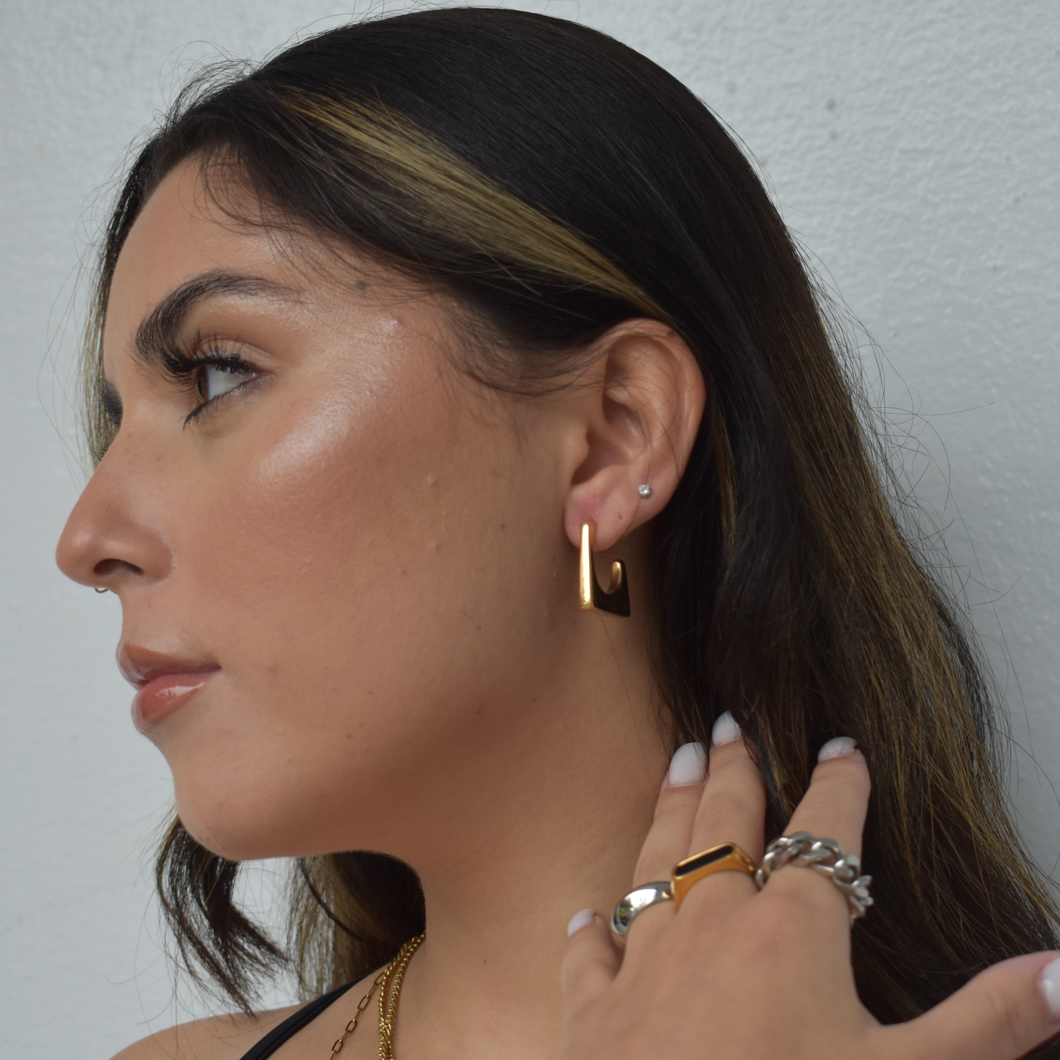 Stainless Steel Squared Hoops