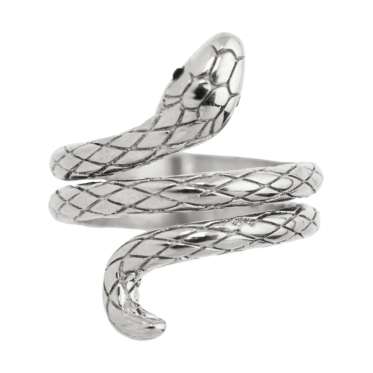 Stainless Steel Coiled Snake Ring