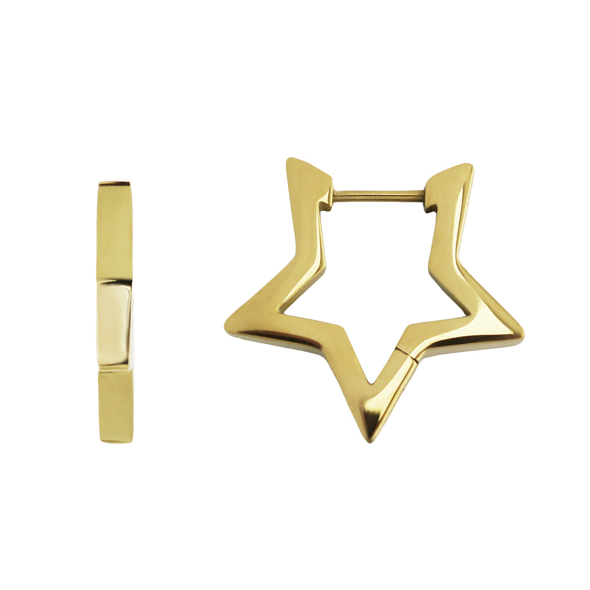 Stainless Steel Star-Shaped Earring