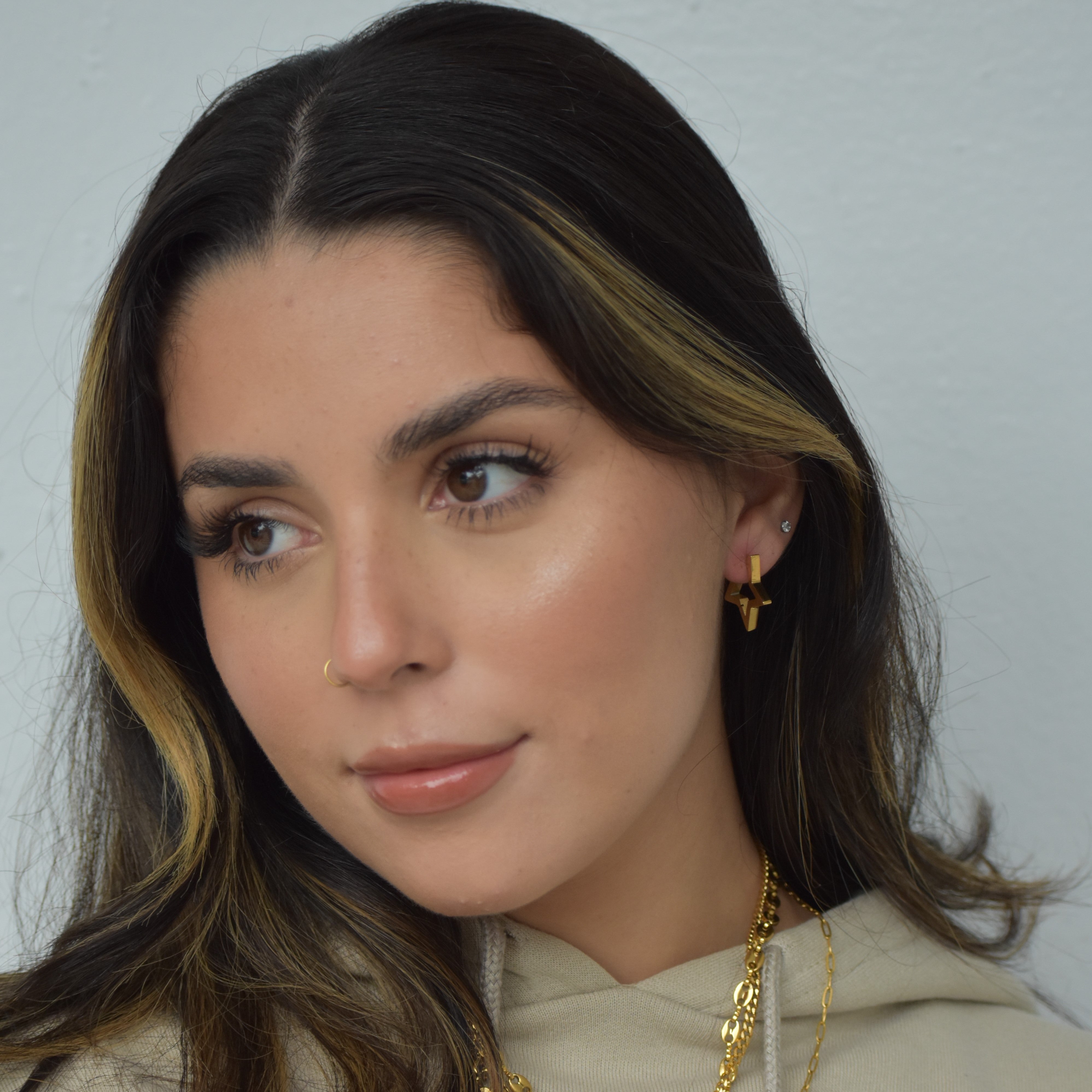 Stainless Steel Star-Shaped Earring