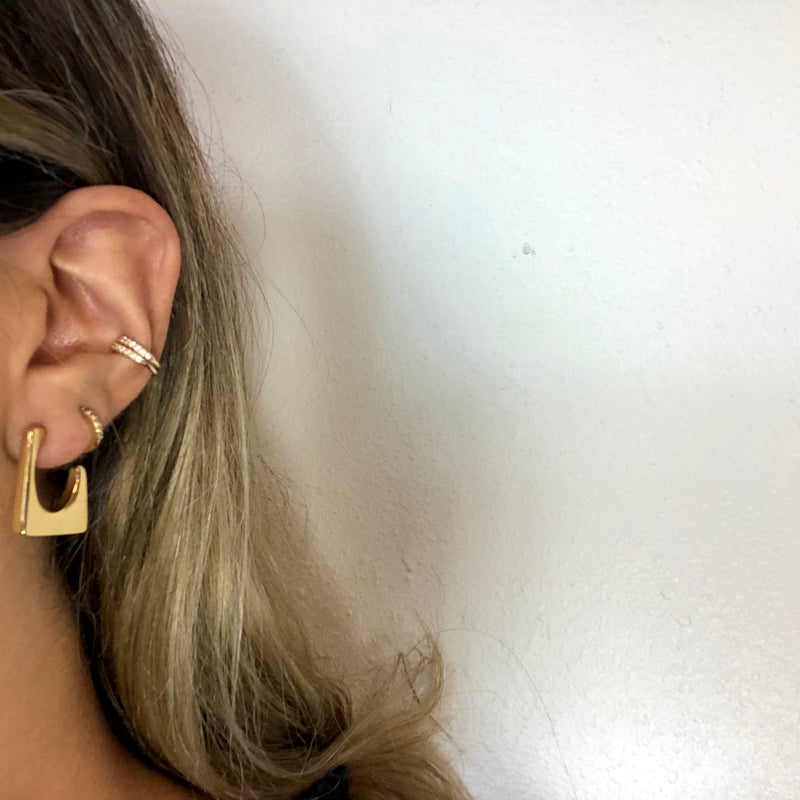 TILDEN Square Hoop Earrings