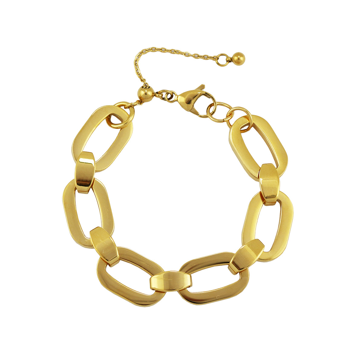 Blacke Big and Small Chain Bracelet