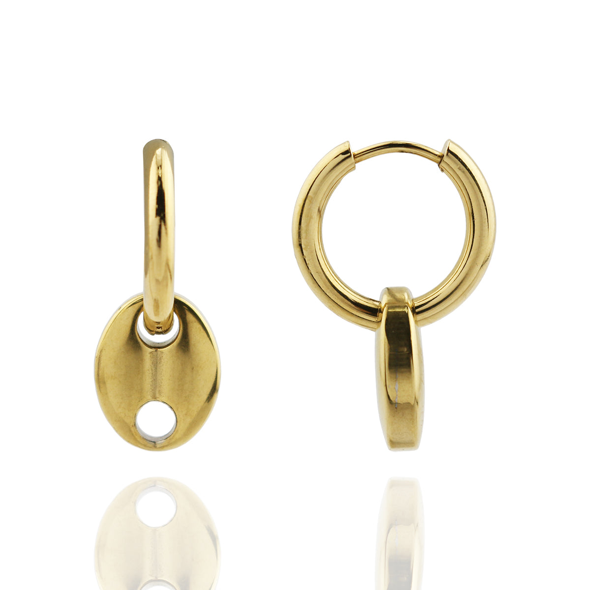 Ezra Coffee Bean Earring