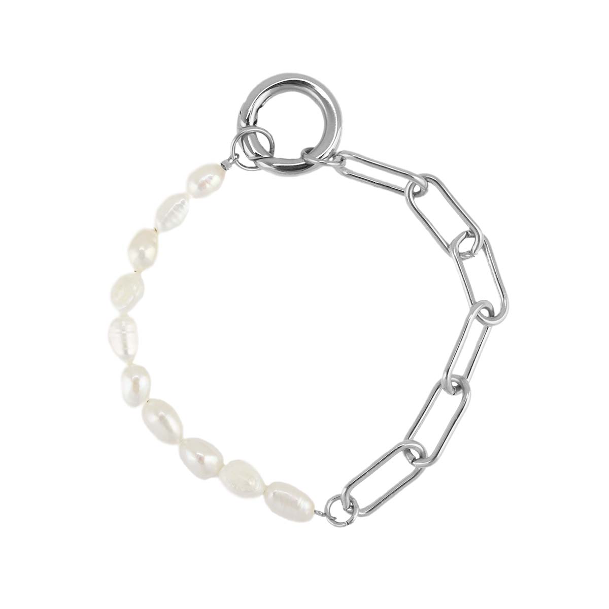 Ronnie Half Chain and Pearl Bracelet