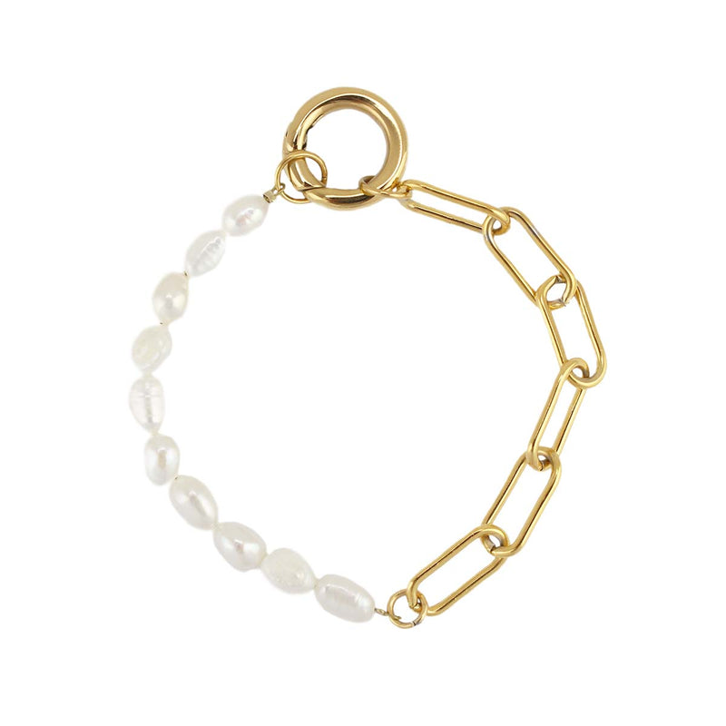 Ronnie Half Chain and Pearl Bracelet